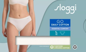Chilot damă clasic din bumbac organic, Sloggi GO Daily Cotton Tai Crem - Img 7