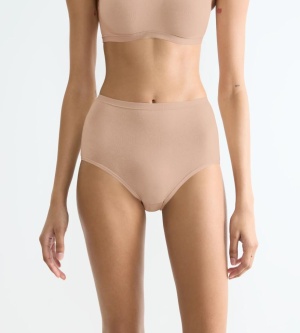 Chilot damă cu talie înaltă Sloggi GO Daily Cotton Highwaist Bej