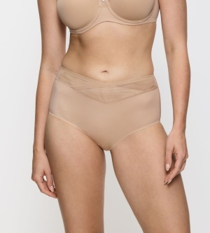Chilot modelator cu talie înaltă, fără cusături vizibile, Triumph True Shape Sensation Maxi Bej - Img 2