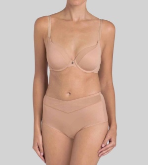 Chilot modelator cu talie înaltă, fără cusături vizibile, Triumph True Shape Sensation Maxi Bej - Img 8
