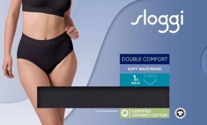 Chiloți cu talia înaltă, Sloggi Double Comfort T H Maxi Negru - Img 7