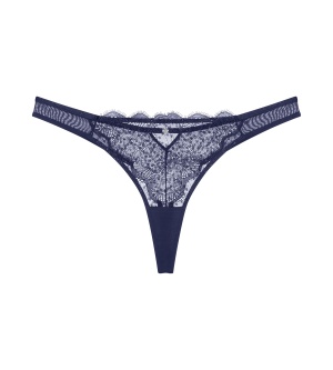 Chiloți din dantelă, Triumph Amourette Sparkle String Bleumarin - Img 5