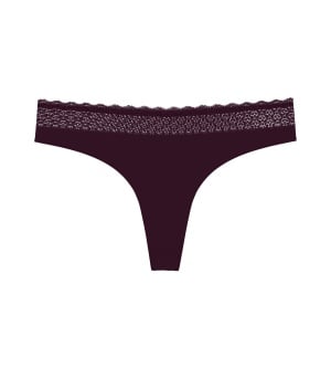 Chiloți string din modal, Triumph Feel of Modal String Bordo - Img 5