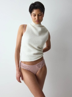 Chiloți tanga, Triumph Comfort Allure String Roz - Img 4