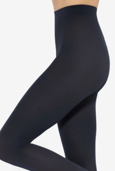 Ciorapi pantaloni din microfibră, semiopaci, mați, Gatta Rosalia 40 DEN Blue Night - Img 4