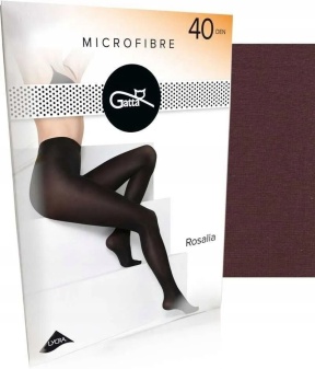Ciorapi pantaloni din microfibră, semiopaci, mați, Gatta Rosalia 40 DEN Bordo - Img 7