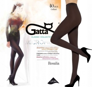 Ciorapi pantaloni din microfibră, semiopaci, mați, Gatta Rosalia 40 DEN Moka - Img 3