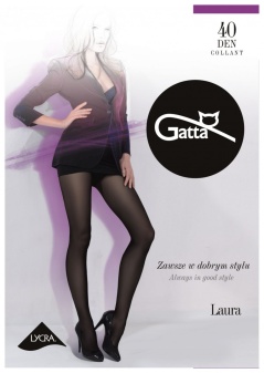 Ciorapi semi-mate cu lycra, Gatta Laura 40 Den culoare Golden - Img 7