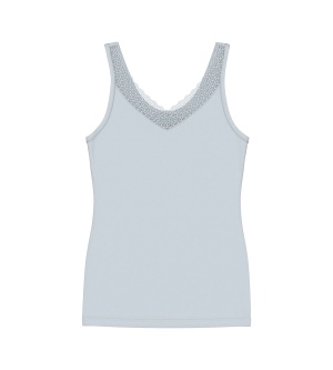 Maiou din Modal invizibilă cu bretele late, Triumph Feel of Modal Tank Top Gri - Img 5