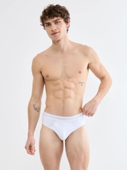 Set de 2 perechi de chiloți bărbătești, Sloggi SLG Base Brief C2P Alb