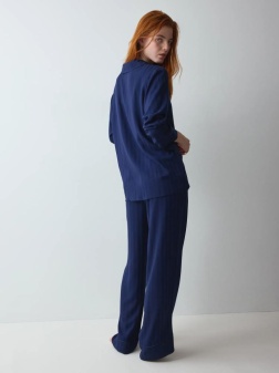 Set de pijama din două piese, Triumph Amourette Jacquard PW Bleumarin - Img 2