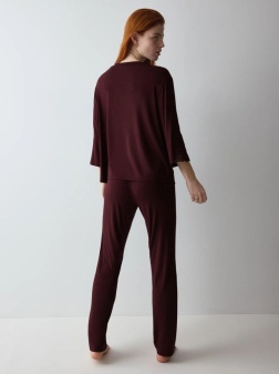 Set pijama Triumph Amourette PK LSL Bordo - Img 2