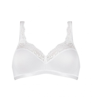 Sutien bralette, Sloggi Romance Soft Bra Alb - Img 4
