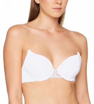 Sutien buretat cu bretele detașabile, Triumph Lovely Micro WHPM Alb