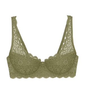 Sutien cu armătură și cupe buretate, Triumph Amourette WHP Verde - Img 5