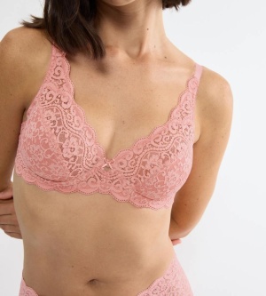 Sutien cu armătură și dantelă, Triumph Amourette W Roz - Img 3