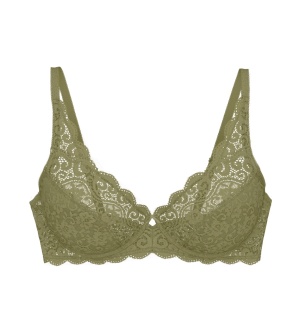 Sutien cu armătură și dantelă, Triumph Amourette W Verde - Img 5