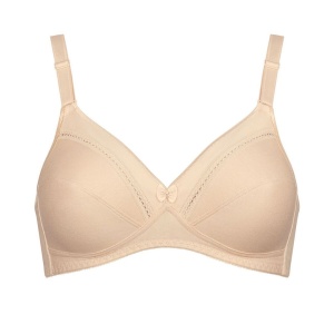 Sutien cu bumbac, Triumph Cotton Classic Stretch N Bej - Img 3