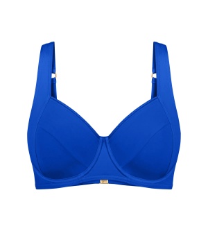Sutien de baie minimizer, trisegmentat, Triumph Summer Twist W 01 Albastru - Img 5