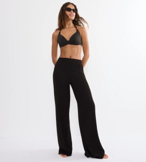 Sutien de baie push-up cu efect strălucitor lurex, Triumph Summer Sunset PU Plunge Negru - Img 4