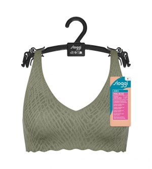 Sutien fără armătură, cupe detașabile, Sloggi ZERO Feel Bliss Soft bra Verde - Img 11