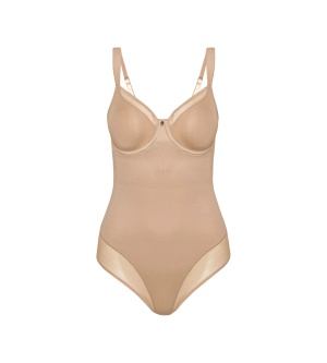 Triumph True Shape Sensation BSW Bej, Body modelator cu armătură, siluetă sculptată, efect invizibil - Img 5