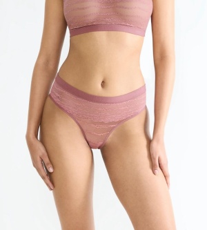 Boxeri din dantelă, Sloggi FREE Evolve Hipster Lace Roz