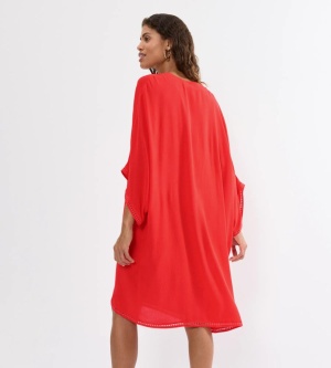 Caftan de plajă Triumph Beach MyWear Kaftan Coral - Img 2