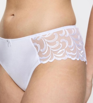 Chilot clasic cu dantelă sofisticată Triumph Modern Finesse Tai Alb - Img 3