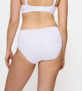 Chilot cu talie medie din bumbac, Triumph Feel Of Cotton Midi - Img 1