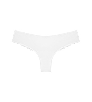 Chiloți Brazilian din microfibră și dantelă, Triumph Lovely Micro Brazilian String Alb - Img 11