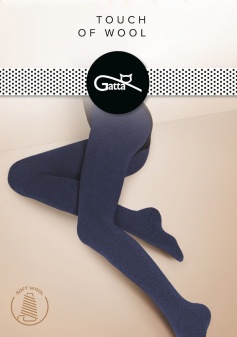 Ciorapi cu lână și bumbac, Gatta Touch of Wool 40 Den Nero  - Img 5
