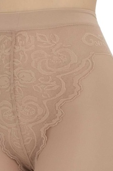 Dresuri damă cu dungă decorativă, Gatta Chiara 20 DEN, Beige - Img 6
