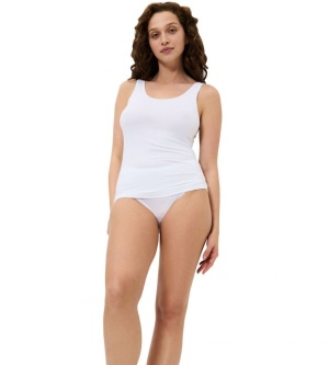 Maieu slim fit cu bretele late din bumbac, Triumph Sense Of Cotton Tank Top - Img 8