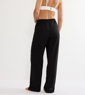 Pantaloni lungi evazați din in și viscoză, Triumph Summer Wear Trousers 01 Negru - Img 3