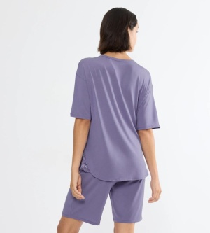 Pijama scurtă Triumph Timeless Sensuality Lila din modal - Img 2