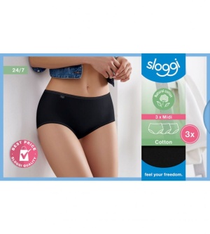 Sloggi 24/7 Cotton Midi C3P – Set 3 bucati - Img 4