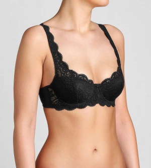 Sutien buretat cu dantelă, Triumph Amourette 300 WHP Negru