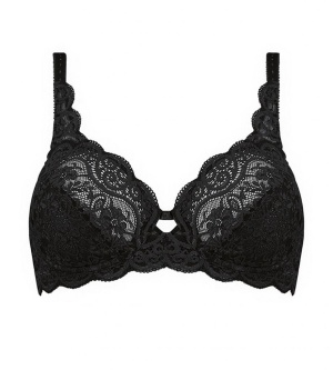 Sutien cu armătură și dantelă, Triumph Amourette 300 W Negru - Img 4