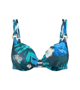 Sutien de baie cu sârmă și cupe buretate, imprimeu tropical, Triumph Summer Fleur WP - Img 5