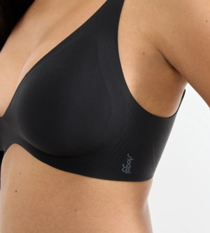 Sutien push-up cu burete detașabil, fără armătură, Sloggi ZERO Feel 2.0 THE UP P Bra Negru - Img 3