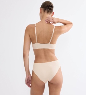 Sutien push-up cu închidere frontală Triumph Pure Micro WHUF Bej - Img 3