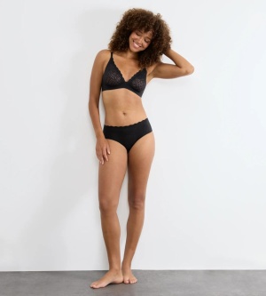 Sutien push-up fără armătură, Sloggi ZERO Feel Bliss THE UP P Bra Negru - Img 4