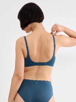 Sutien push-up fără armătură, Sloggi ZERO Feel Bliss THE UP P Bra Albastru - Img 2