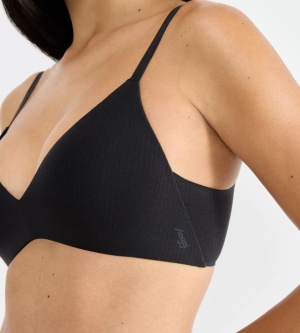 Sutien push-up invizibil, Sloggi ZERO Feel Pure THE UP Push Up Negru - Img 3