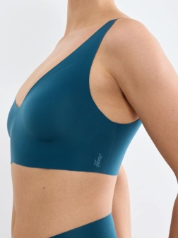 Bustieră invizibilă, fără cusături, Sloggi ZERO Feel 2.0 Bralette Albastru - Img 3