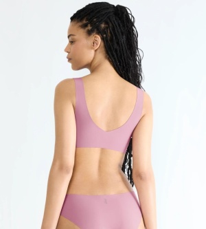 Bustieră invizibilă, Sloggi ZERO Feel 2.0 Bralette Roz - Img 2