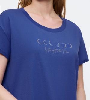 Cămașă de noapte, Triumph Nightdresses NDK Albastru - Img 3