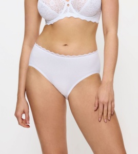 Chilot cu talie medie din bumbac, Triumph Feel Of Cotton Midi - Img 2