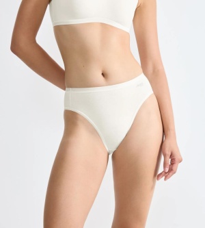 Chilot damă clasic din bumbac organic, Sloggi GO Daily Cotton Tai Crem